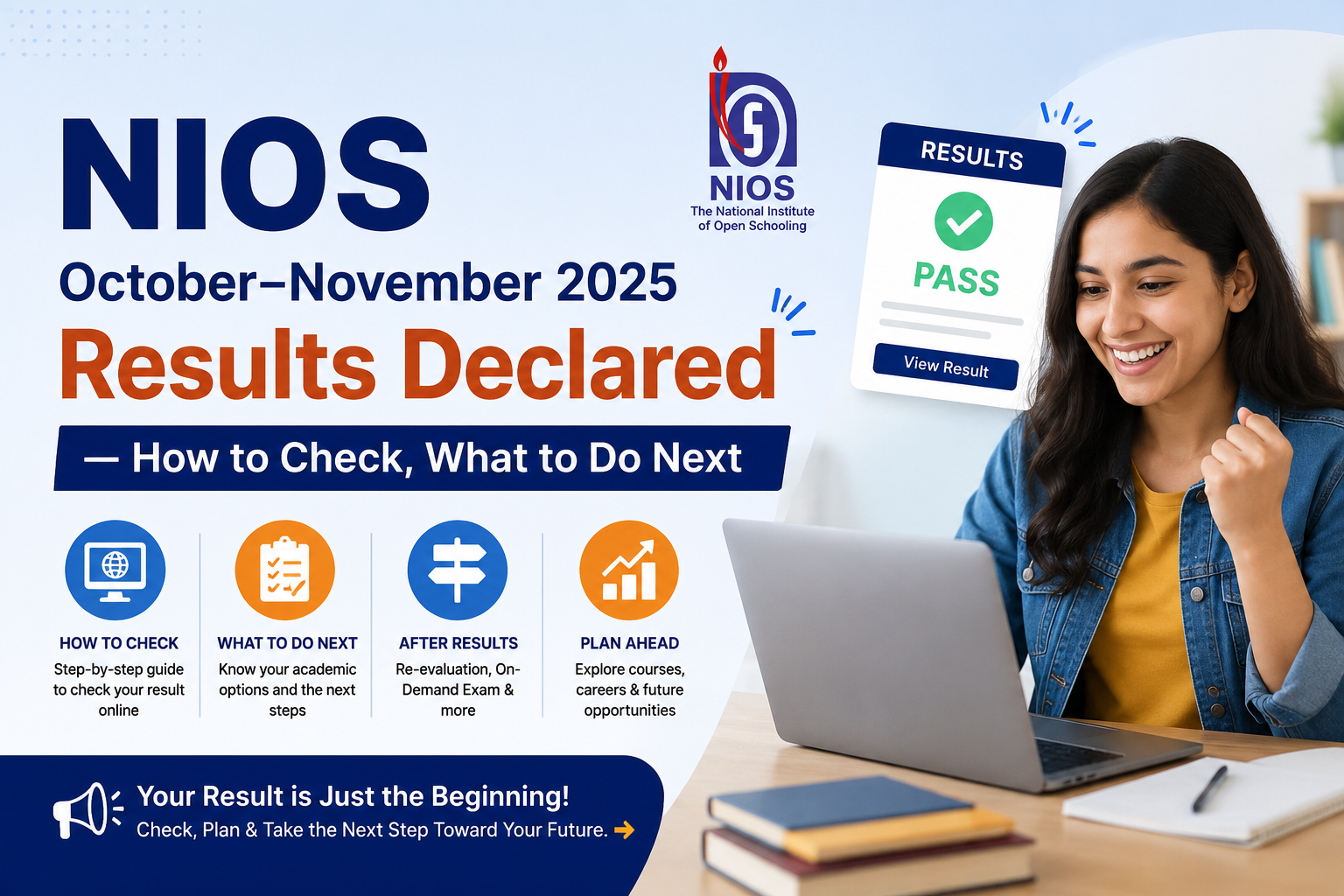 NIOS October–November 2025 Results Declared — How to Check, What to Do Next
